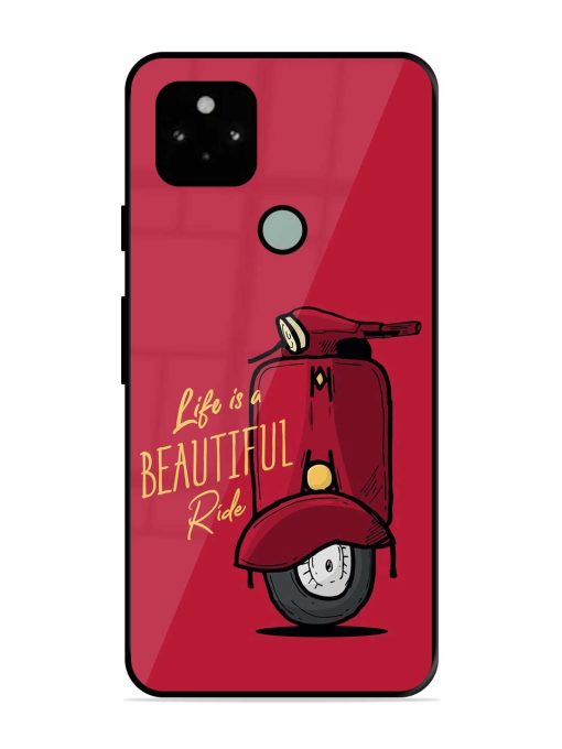 Life Is Beautiful Rides Glossy Metal Phone Cover for Google Pixel 5 Zapvi