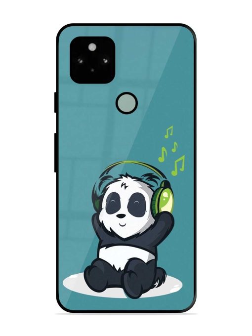 Music Panda Glossy Metal Phone Cover for Google Pixel 5