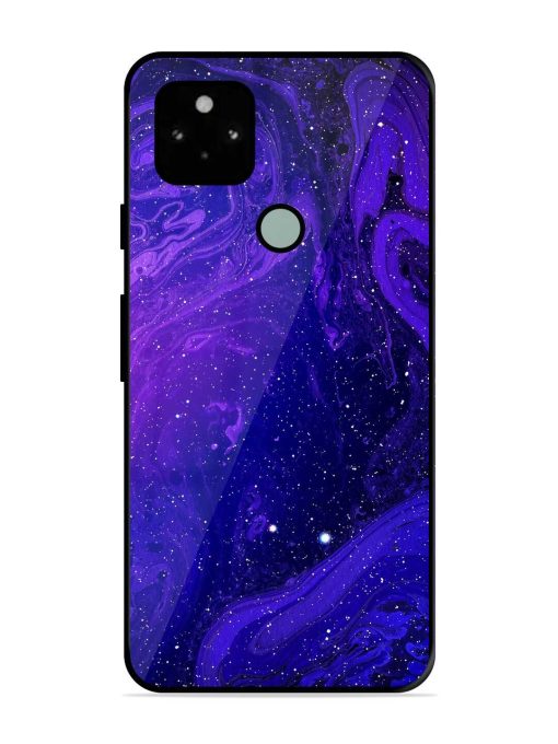 Galaxy Acrylic Abstract Art Glossy Metal Phone Cover for Google Pixel 5