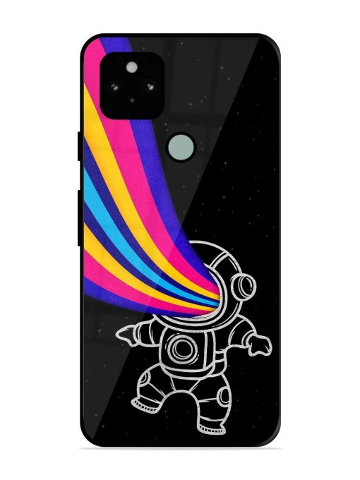 Astronaut Glossy Metal TPU Phone Cover for Google Pixel 5