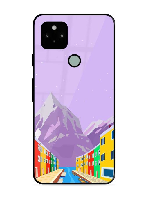 Venice City Illustration Glossy Metal Phone Cover for Google Pixel 5 Zapvi