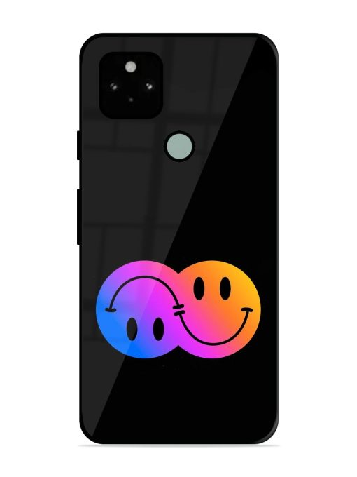 Gradient Smile Art Glossy Metal TPU Phone Cover for Google Pixel 5 Zapvi