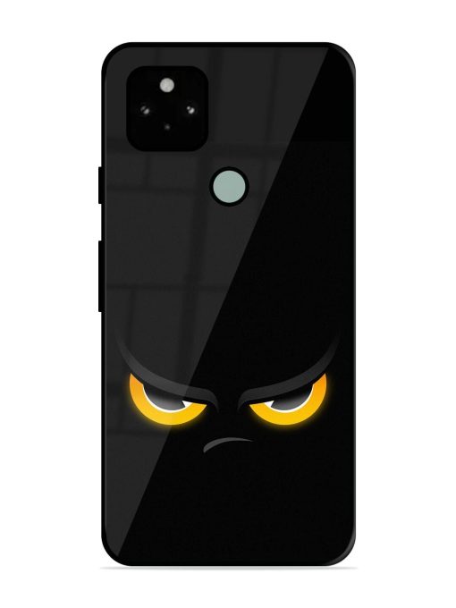 Scary Yellow Eye Glossy Metal TPU Phone Cover for Google Pixel 5 Zapvi