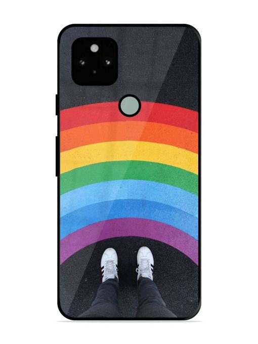 Legs Rainbow Glossy Metal TPU Phone Cover for Google Pixel 5 Zapvi