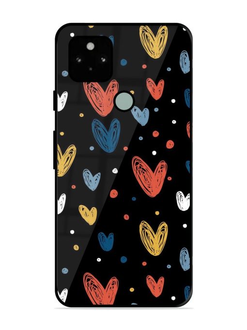 Happy Valentines Day Glossy Metal TPU Phone Cover for Google Pixel 5 Zapvi