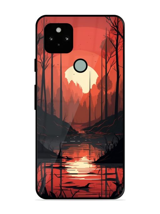 Natural Landscape Glossy Metal Phone Cover for Google Pixel 5 Zapvi