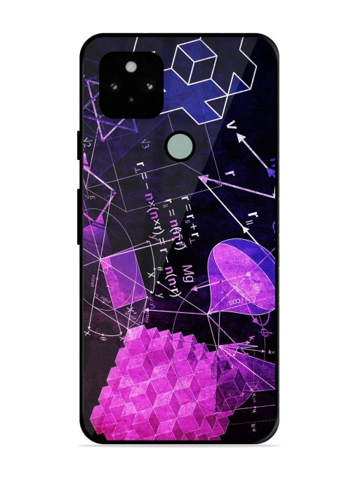 Math Physics Formula Art Glossy Metal Phone Cover for Google Pixel 5