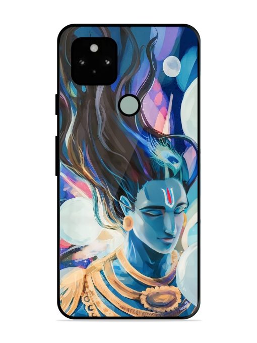 Bhagwan Sri Krishna Glossy Metal Phone Cover for Google Pixel 5