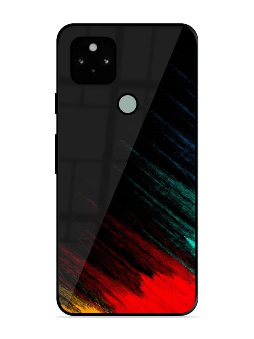 Color Pattern Glossy Metal Phone Cover for Google Pixel 5