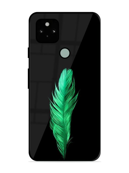 Feather Texture Glossy Metal Phone Cover for Google Pixel 5 Zapvi