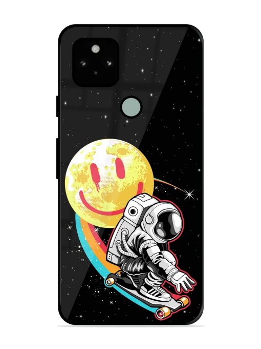 Astronaut Art Glossy Metal Phone Cover for Google Pixel 5 Zapvi