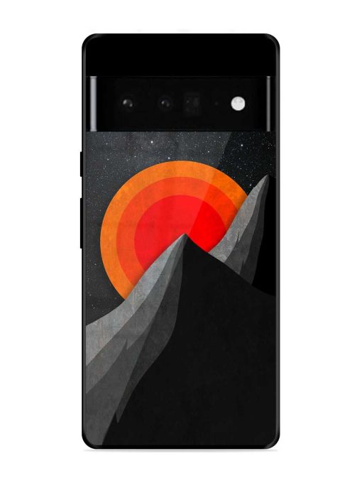 Black Mountain Glossy Metal Phone Cover for Google Pixel 6 Pro Zapvi