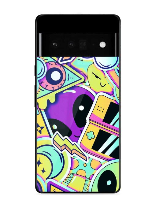 Scratch Art Glossy Metal Phone Cover for Google Pixel 6 Pro Zapvi