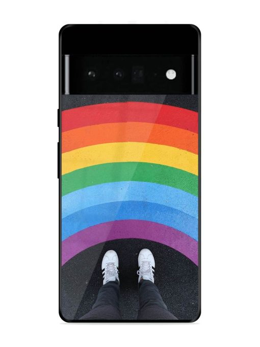 Legs Rainbow Glossy Metal TPU Phone Cover for Google Pixel 6 Pro Zapvi