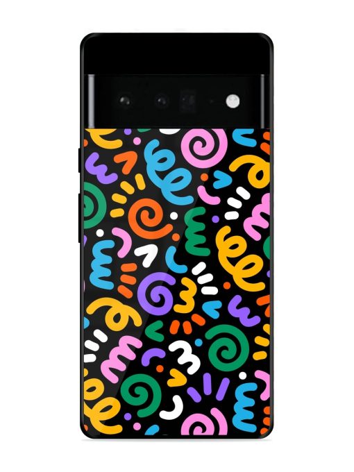 Colorful Seamless Vector Glossy Metal Phone Cover for Google Pixel 6 Pro Zapvi