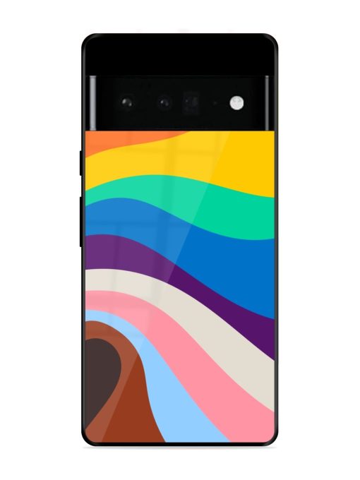 Minimal Pride Art Glossy Metal Phone Cover for Google Pixel 6 Pro Zapvi