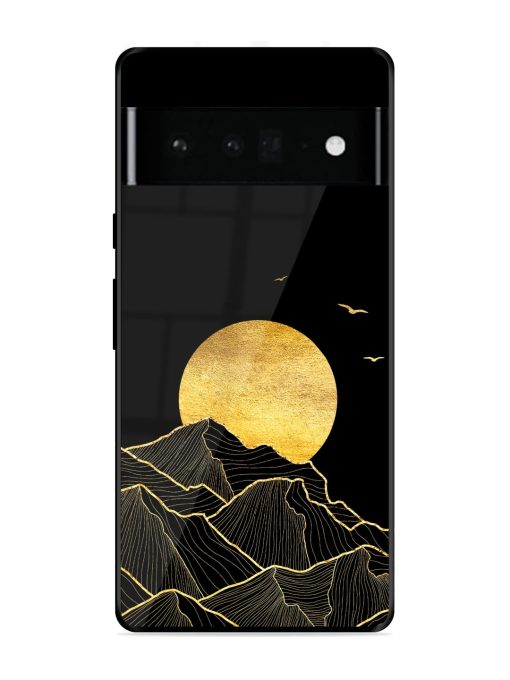 Golden Sunrise Glossy Metal Phone Cover for Google Pixel 6 Pro Zapvi