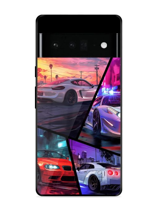 Ride In Pixels Glossy Metal Phone Cover for Google Pixel 6 Pro Zapvi