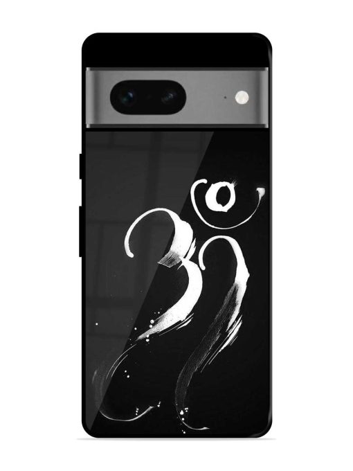 Om Logo Glossy Metal Phone Cover for Google Pixel 7 Zapvi