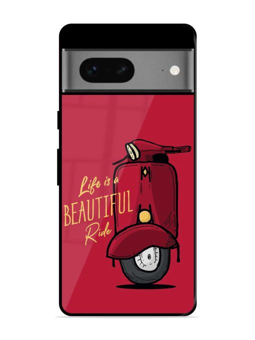 Life Is Beautiful Rides Glossy Metal Phone Cover for Google Pixel 7