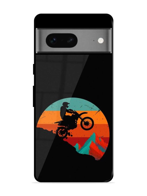 Mountain Bike Glossy Metal Phone Cover for Google Pixel 7 Zapvi