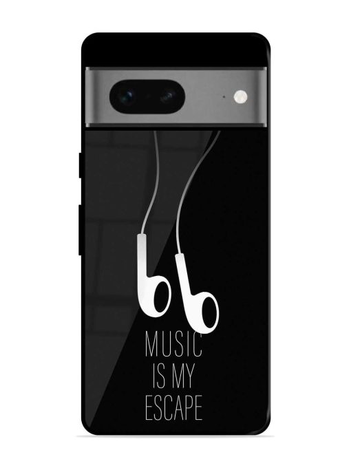 Music Is My Escape Glossy Metal Phone Cover for Google Pixel 7