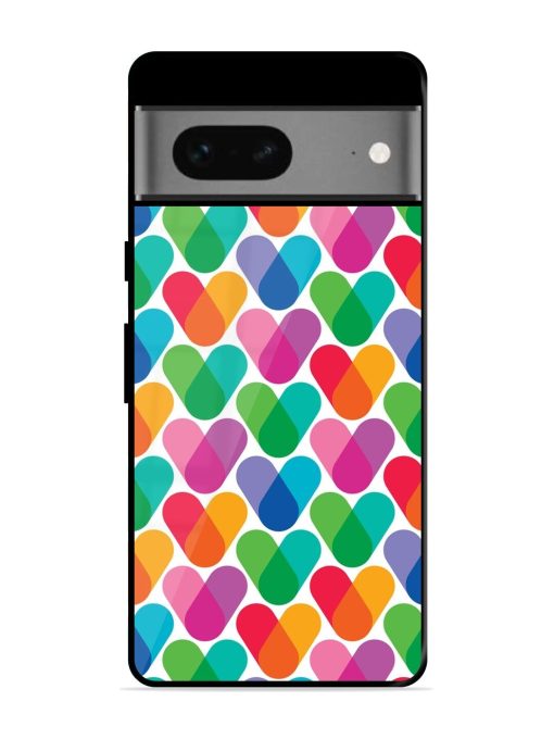 Overlapping Colors Colorful Glossy Metal TPU Phone Cover for Google Pixel 7 Zapvi