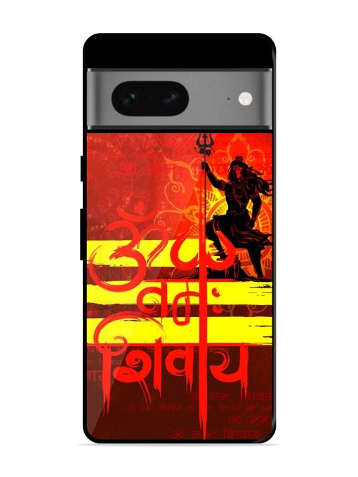 Illustration Lord Shiva Glossy Metal TPU Phone Cover for Google Pixel 7 Zapvi