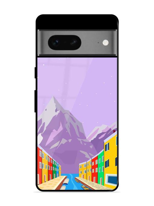 Venice City Illustration Glossy Metal Phone Cover for Google Pixel 7 Zapvi