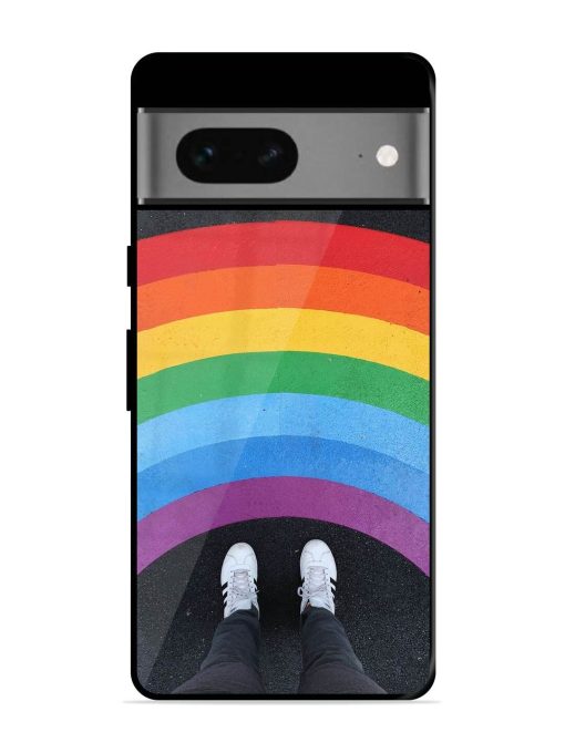 Legs Rainbow Glossy Metal TPU Phone Cover for Google Pixel 7 Zapvi