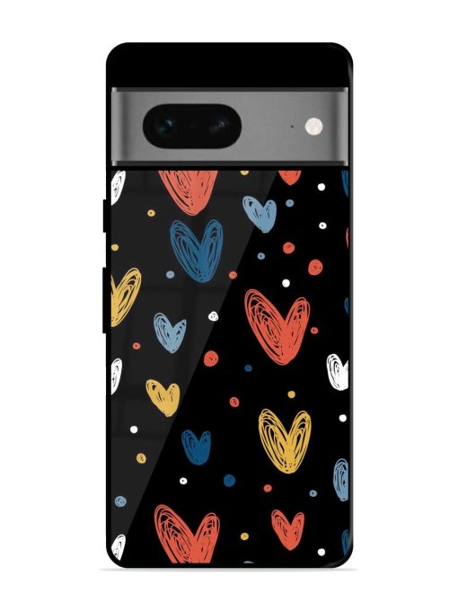 Happy Valentines Day Glossy Metal TPU Phone Cover for Google Pixel 7 Zapvi