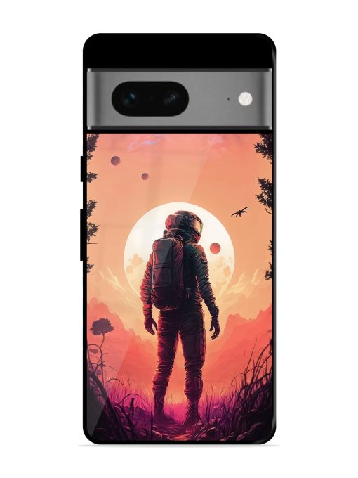 Red Sky At Morning Glossy Metal Phone Cover for Google Pixel 7 Zapvi