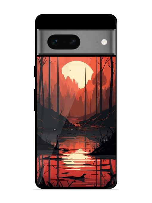 Natural Landscape Glossy Metal Phone Cover for Google Pixel 7 Zapvi