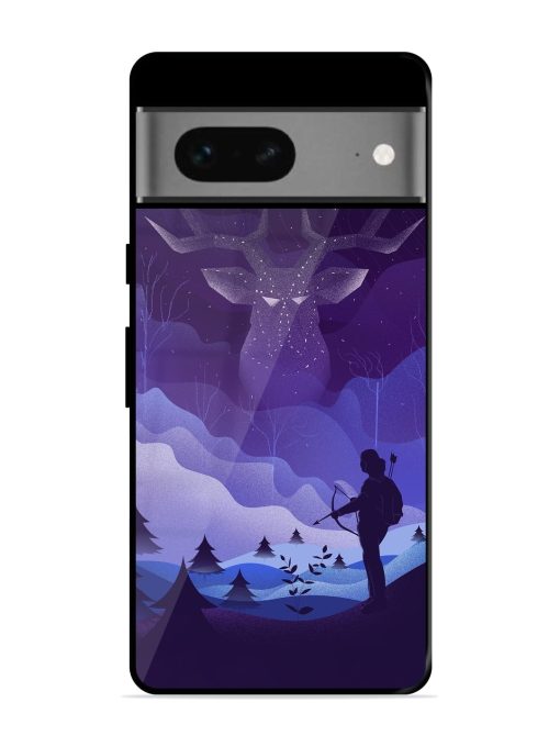 Deer Forest River Glossy Metal Phone Cover for Google Pixel 7