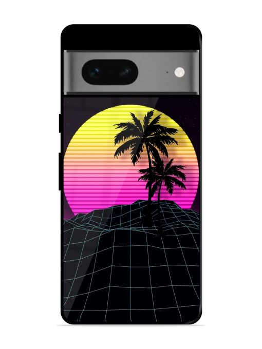 Coconut Vector Glossy Metal Phone Cover for Google Pixel 7