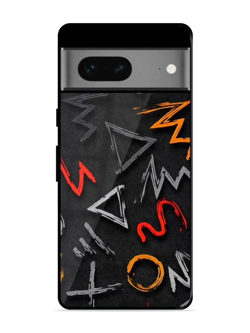 Grungy Graffiti Glossy Metal Phone Cover for Google Pixel 7 Zapvi