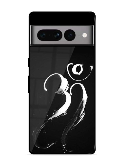 Om Logo Glossy Metal Phone Cover for Google Pixel 7 Pro Zapvi