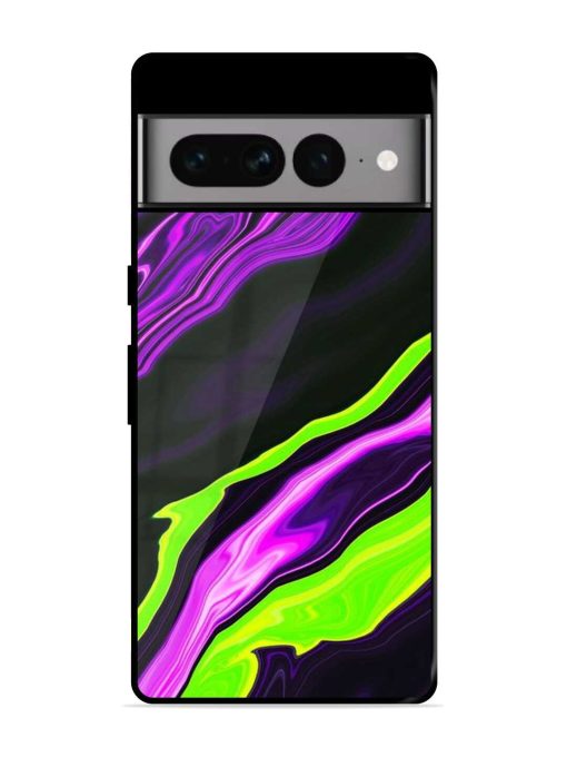 Bright Fluid Violet Glossy Metal Phone Cover for Google Pixel 7 Pro Zapvi