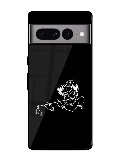 Krishna Flute Glossy Metal Phone Cover for Google Pixel 7 Pro Zapvi