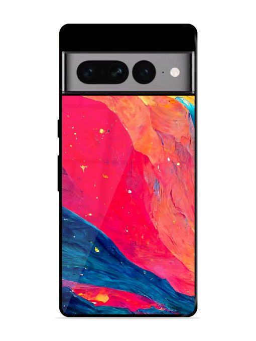 Starry Night Glossy Metal Phone Cover for Google Pixel 7 Pro