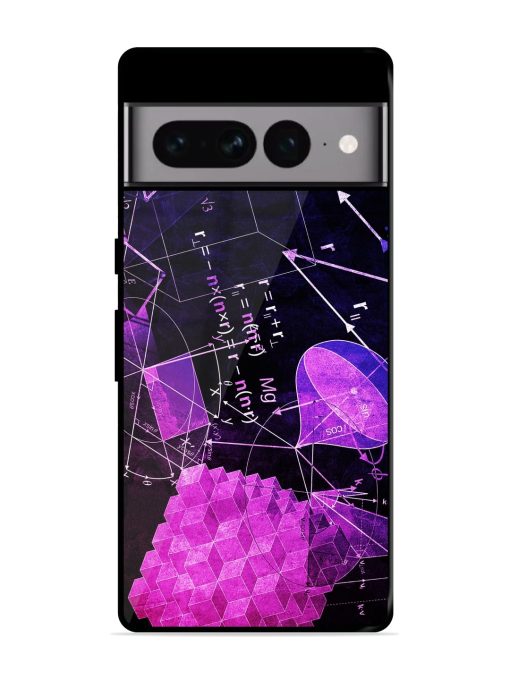 Math Physics Formula Art Glossy Metal Phone Cover for Google Pixel 7 Pro