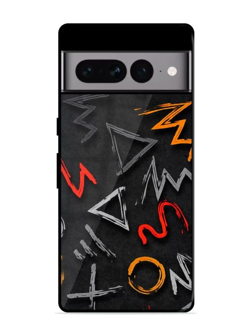 Grungy Graffiti Glossy Metal Phone Cover for Google Pixel 7 Pro