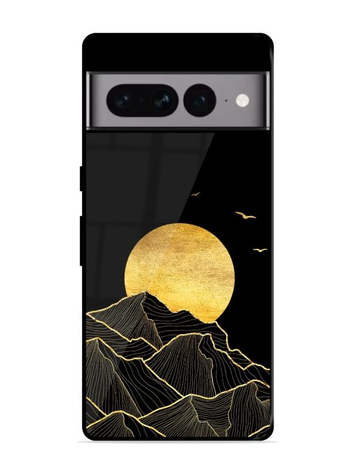 Golden Sunrise Glossy Metal Phone Cover for Google Pixel 7 Pro Zapvi