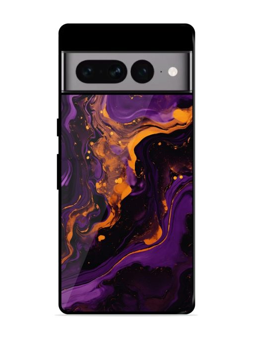 Painting Of A Purple Glossy Metal Phone Cover for Google Pixel 7 Pro Zapvi