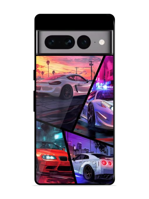 Ride In Pixels Glossy Metal Phone Cover for Google Pixel 7 Pro