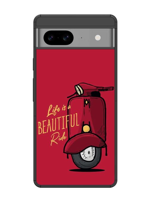 Life Is Beautiful Rides Glossy Metal Phone Cover for Google Pixel 8 Zapvi