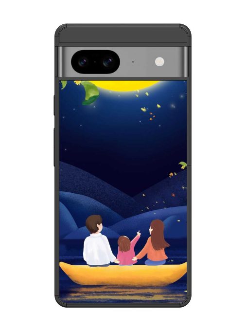 Happy Family And Beautiful View Glossy Metal Phone Cover for Google Pixel 8