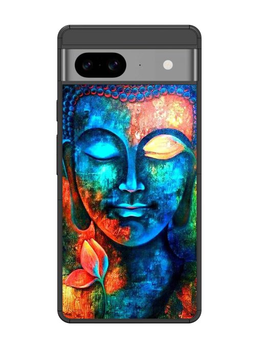 Buddha Painting Glossy Metal Phone Cover for Google Pixel 8