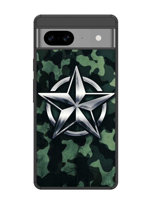 Indian Army Star Design Glossy Metal Phone Cover for Google Pixel 8 Zapvi