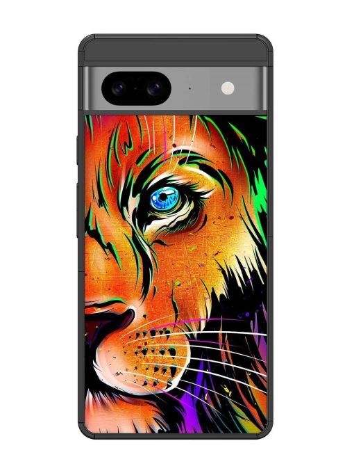 Colorful Lion Design Glossy Metal TPU Phone Cover for Google Pixel 8 Zapvi